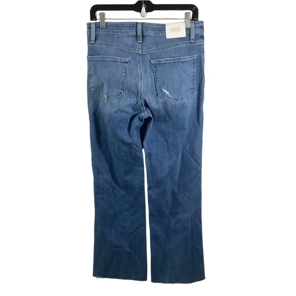 PAIGE Women's Atley Ankle Flare Jeans Raw Hem - Picture 4 of 9